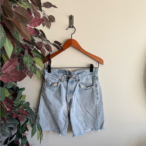 Levi's orange tag Women's Light Blue Jean Shorts - Picture 3 of 8